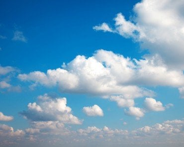 Blue sky with white clouds