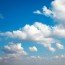 Blue sky with white clouds