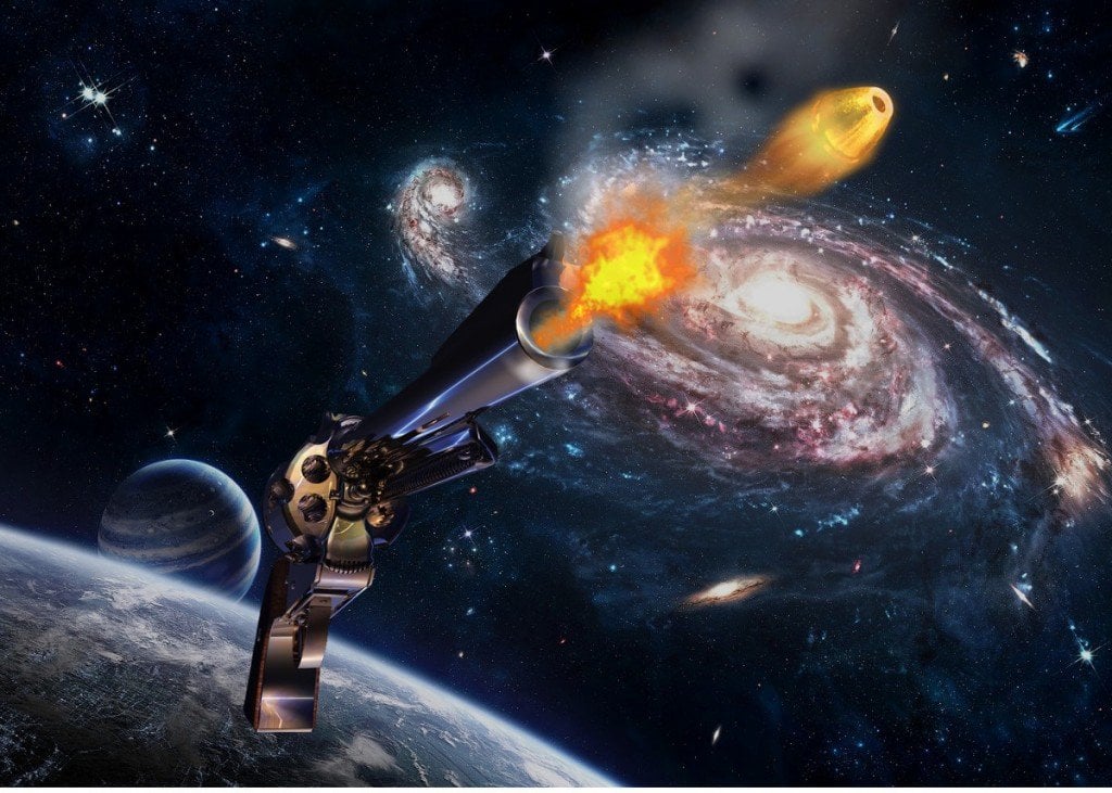 O que aconteceria se você disparou uma bala no espaço?