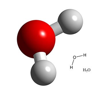 Fórmula química da água