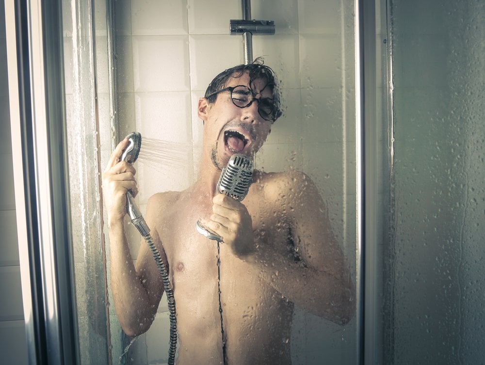 Singer in Shower