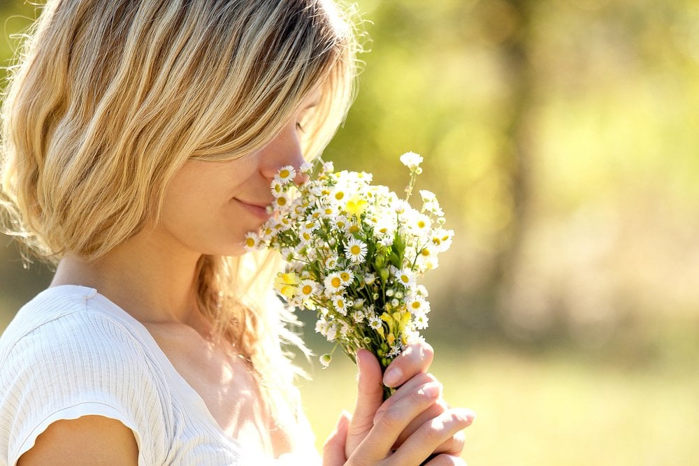 Smelling Flowers