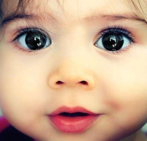 cute baby chubby cheeks