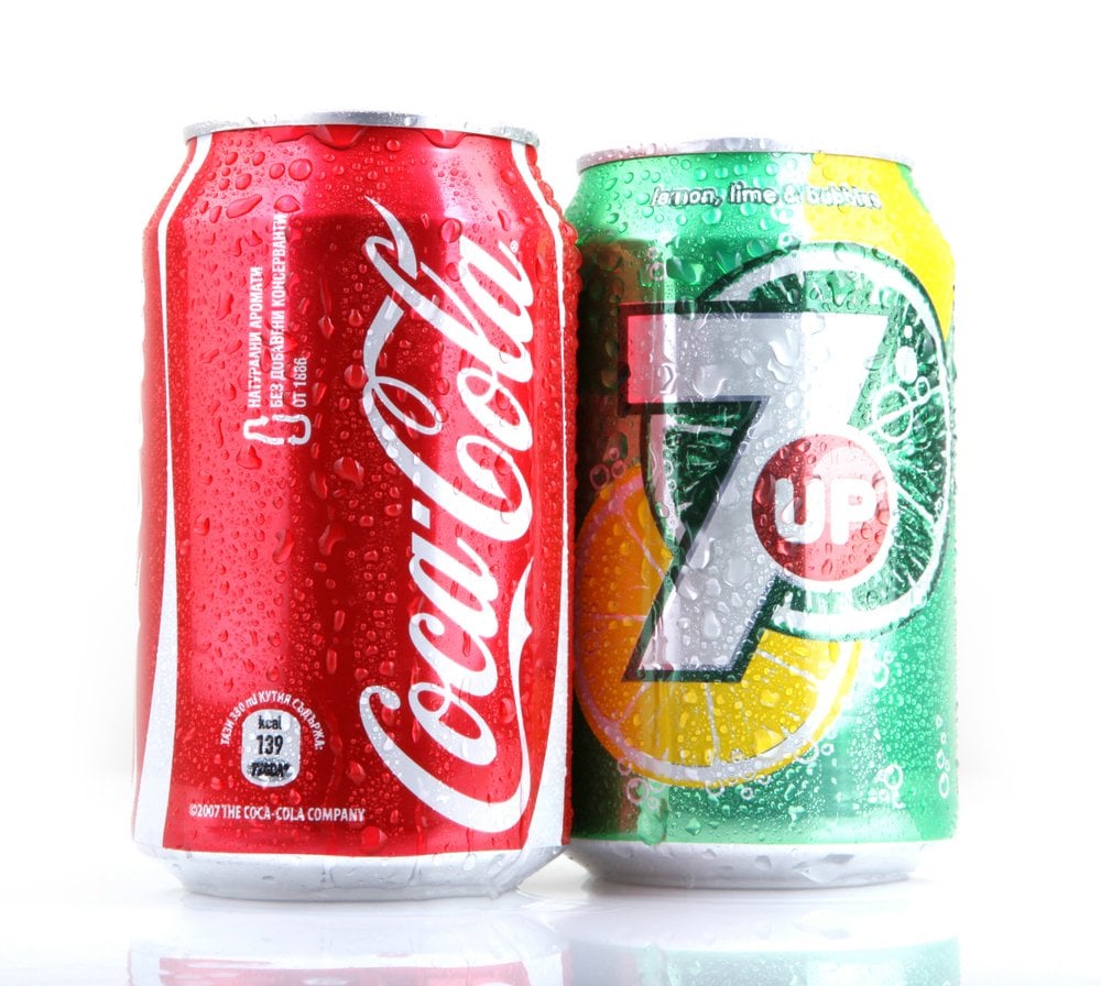 Coca Cola and 7 Up