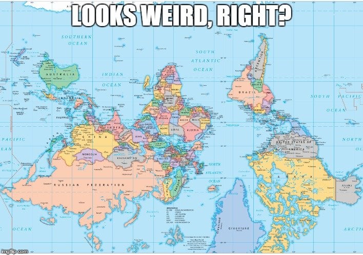 Rectangular Map Of The World
