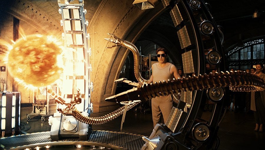 artificial sun in spiderman 2