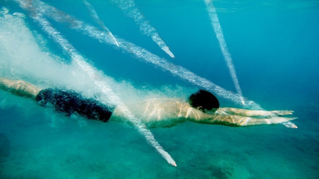 Bullet fired in water