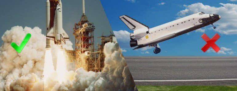 rocket launching like an airplane