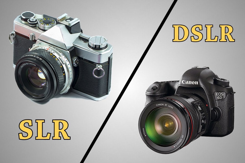 slr camera versus dslr camera