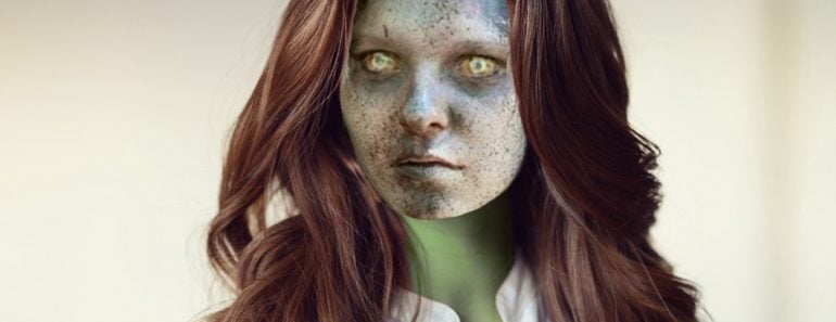 dead woman with hair