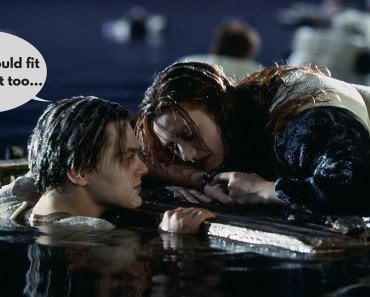 Titanic jack and rose raft scene