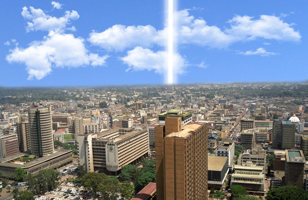 Edifícios da cidade do Quênia