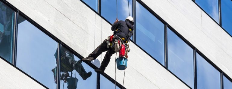 Window washing skyscrapers