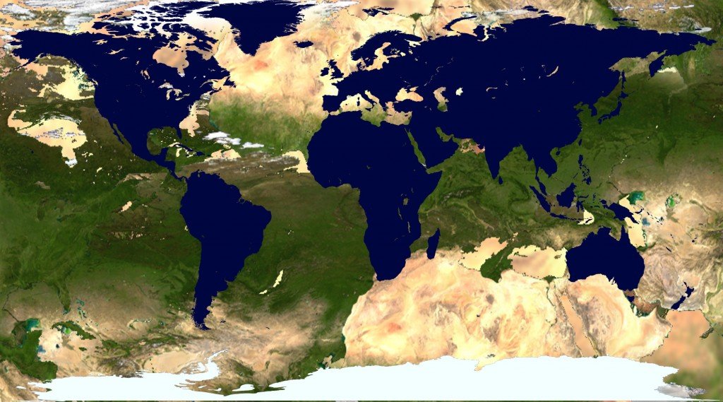 Invert world map