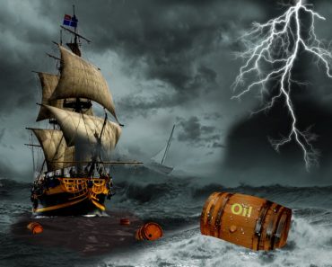 Ship in the storm