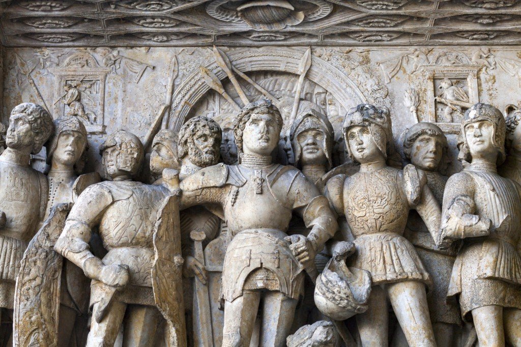 Eles eram assim chamados porque o exército italiano era tão coordenado que relembrou as colunas de um edifício Crédito: V. Korostyshevskiy / Fotolia