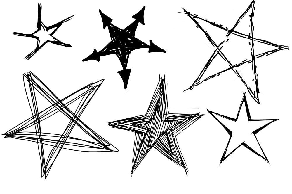 Estrelas feitas à mão