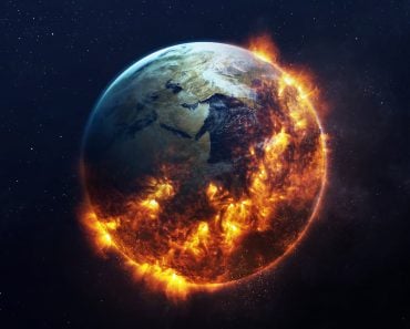 Earth burning