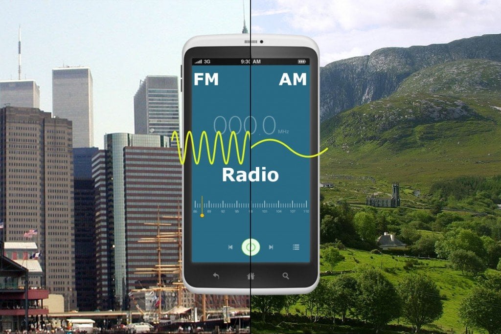 Mobile showing FM & AM