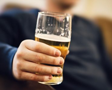 Man drinking alcohol