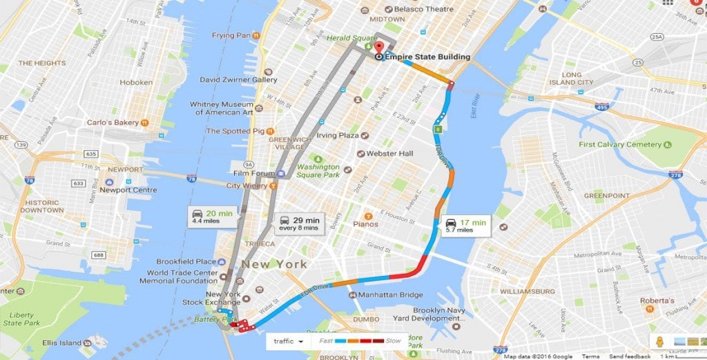 Como o Google Maps conhece as condições de trânsito?