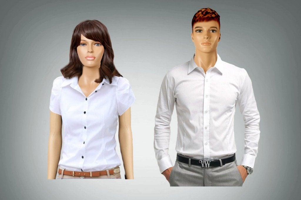 women clothing vs men clothing