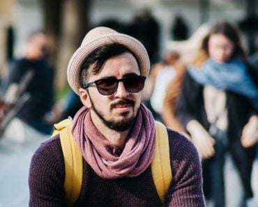 Man with Photochromic glass