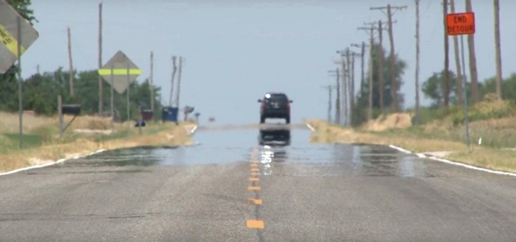 Why Do We See Fake Water (Mirages) On Roads On Hot Sunny Days?