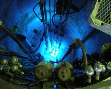 Chernkov radiation in the core of the RA-6 reactor in the Centro Atómico Bariloche