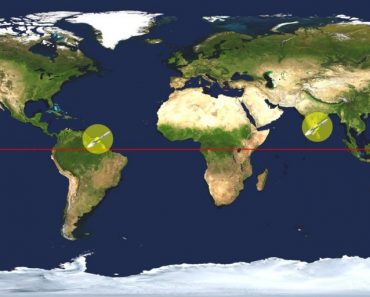 Satellite launch site near Equator