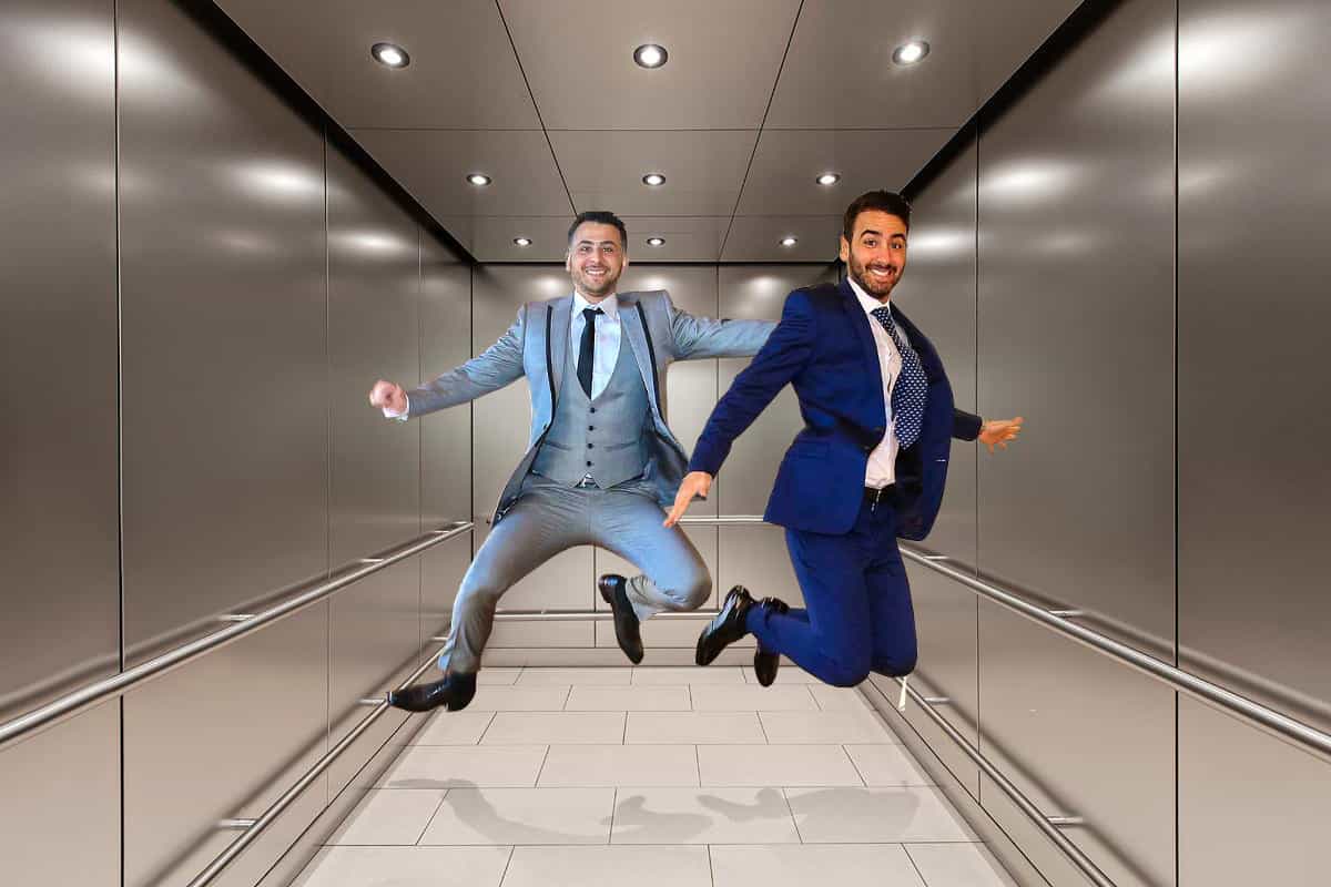 Jumping in elevator