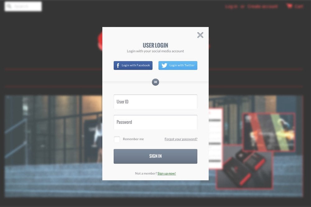 Facebook SignUp Login Form Design