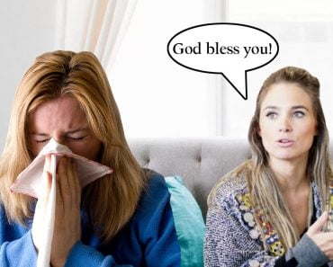 Woman Sneezing blessing