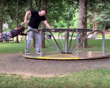 KID FLIES OFF MERRY GO ROUND