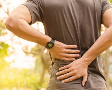 Sport injury backpain rubbing