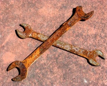 Heavily rusted tool