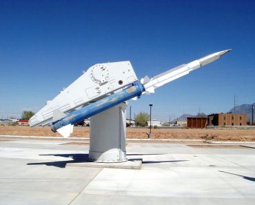Navy Standard Missile-2 missiles on a missile launcher