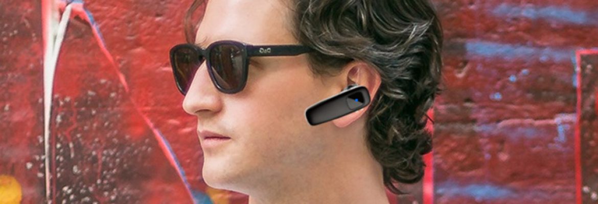 Man Using Wireless Bluetooth headset