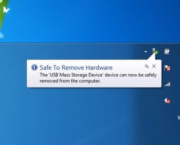 Safe to remove hardware.