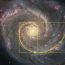 Golden spiral galaxy (Logarithmic spiral)