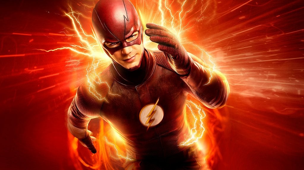 Flash The Superhero Running