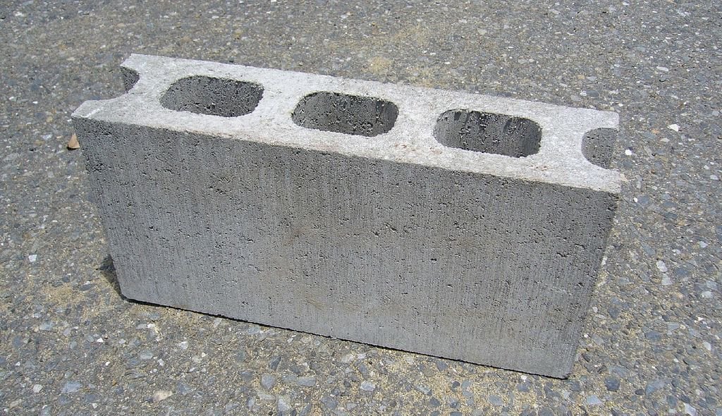 Bloco de concreto cinderblock