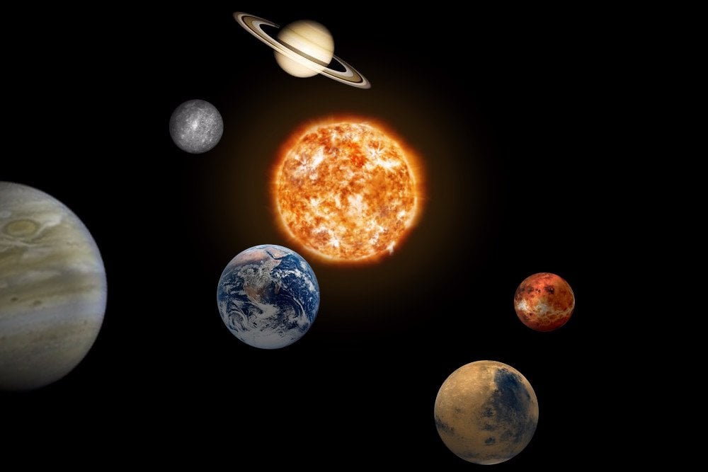 solar system, space, platet