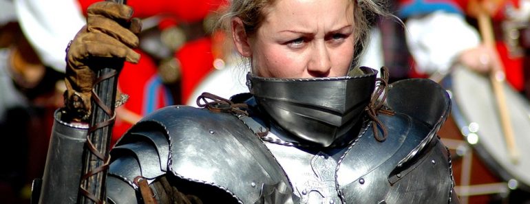 woman warrior armor tournament
