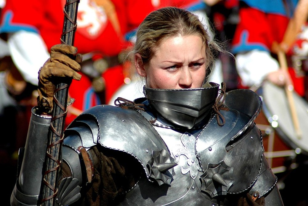 woman warrior armor tournament