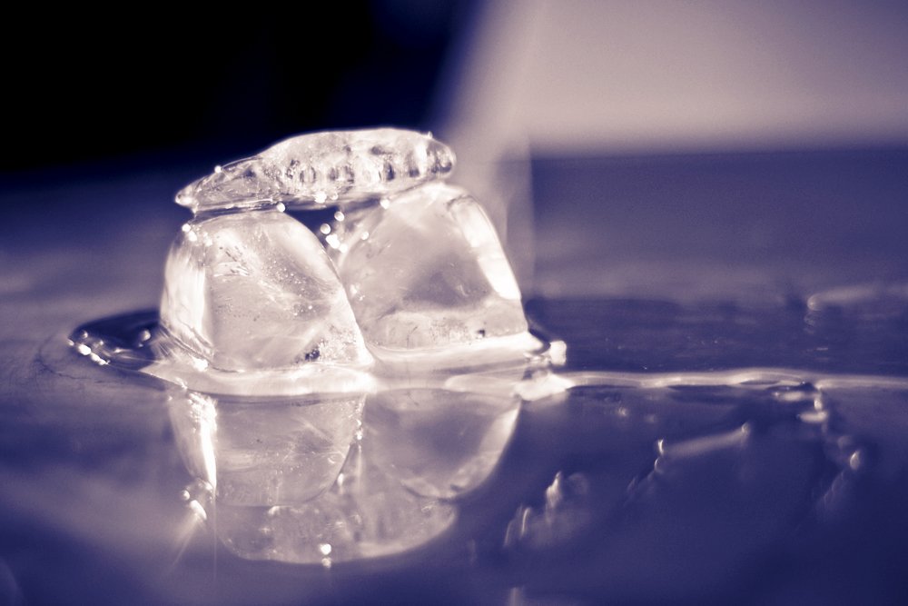 ice cube melting