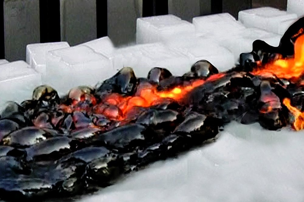 lava meets ice