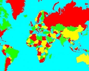 four color world map