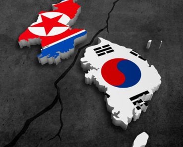 South and north korea break for politicy crisis concept Illustration(Giordano Aita)s