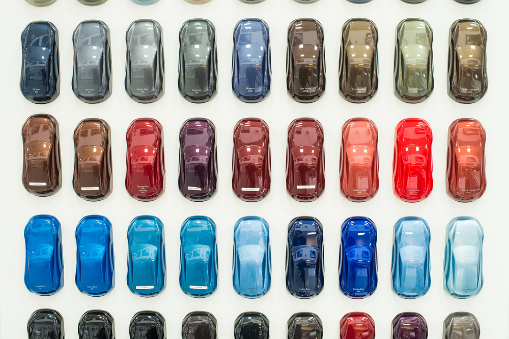 Metallic Automotive Paint Color Chart